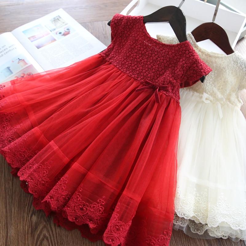 Girls Dresses Fashion Girl Dress Lace Floral Design Baby Girls Dress