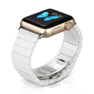 Ceramic Watchband for Apple Watch Band 42mm 38mm Smart Watch Bracelet Ceramic Watchband for iWatch Series 5 4 3 2 1 40mm 44mm