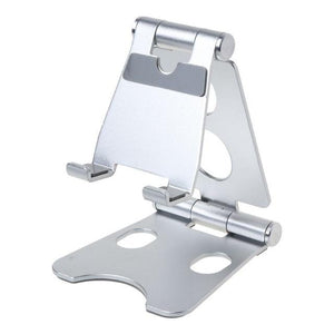 Aluminium Alloy Dual Foldable Desktop Rotary Tablet Stand Mobile Phone Holder Mount Bracket for iPhone for iPad for Cellphones