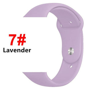 Sports Soft Silicone Strap For Apple Watch Band 44mm 40mm Series 5 4 Watch Bracelet for iWatch Band 38mm 42mm 3 2 1 Accessories