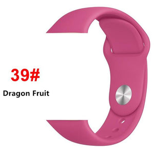 Sports Soft Silicone Strap For Apple Watch Band 44mm 40mm Series 5 4 Watch Bracelet for iWatch Band 38mm 42mm 3 2 1 Accessories