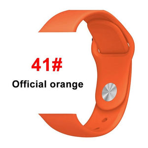 Sports Soft Silicone Strap For Apple Watch Band 44mm 40mm Series 5 4 Watch Bracelet for iWatch Band 38mm 42mm 3 2 1 Accessories