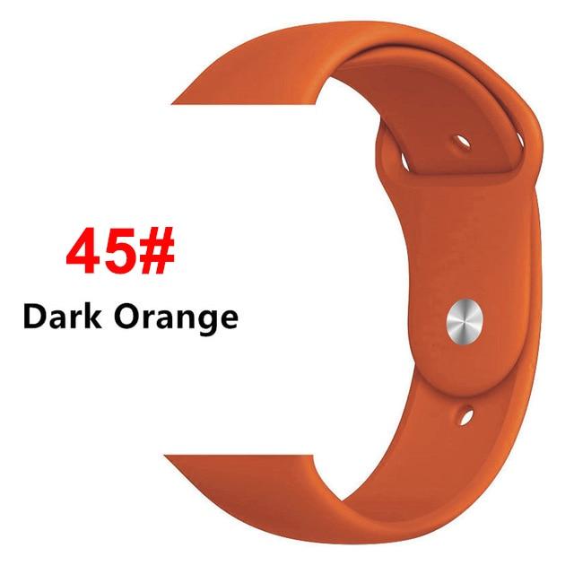 Sports Soft Silicone Strap For Apple Watch Band 44mm 40mm Series 5 4 Watch Bracelet for iWatch Band 38mm 42mm 3 2 1 Accessories