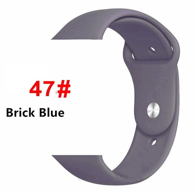 Sports Soft Silicone Strap For Apple Watch Band 44mm 40mm Series 5 4 Watch Bracelet for iWatch Band 38mm 42mm 3 2 1 Accessories