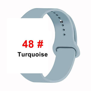 Sports Soft Silicone Strap For Apple Watch Band 44mm 40mm Series 5 4 Watch Bracelet for iWatch Band 38mm 42mm 3 2 1 Accessories