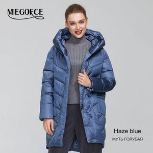 MIEGOFCE 2019 Winter Jacket Women's Collection Warm Jacket With Unusual Design and Colors Winter Coats Gives Charm and Elegance