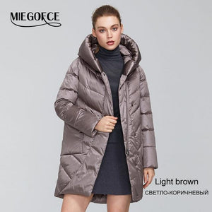 MIEGOFCE 2019 Winter Jacket Women's Collection Warm Jacket With Unusual Design and Colors Winter Coats Gives Charm and Elegance