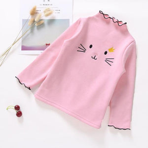 Spring Autumn Girls T Shirt Cotton Tops For Kids Cartoon Children Shirts