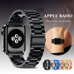 Stainless Steel Strap For Apple Watch 38mm 42mm 1/2/3/4 Metal Watchband Bracelet Band for iWatch Series 4 5 40mm 44mm Watches