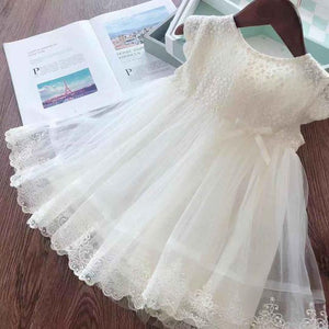 Girls Dresses Fashion Girl Dress Lace Floral Design Baby Girls Dress