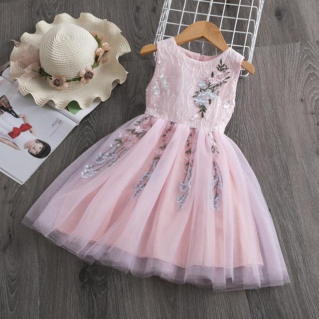 Girls Dresses Fashion Girl Dress Lace Floral Design Baby Girls Dress