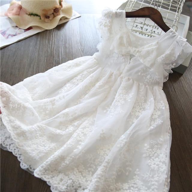 Girls Dresses Fashion Girl Dress Lace Floral Design Baby Girls Dress