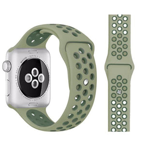 Band for Apple Watch 5 4 3 2 1 42MM 38MM soft Breathable strap Silicone Sports  bands for Nike+ Iwatch series 5 4 3 40mm 44mm