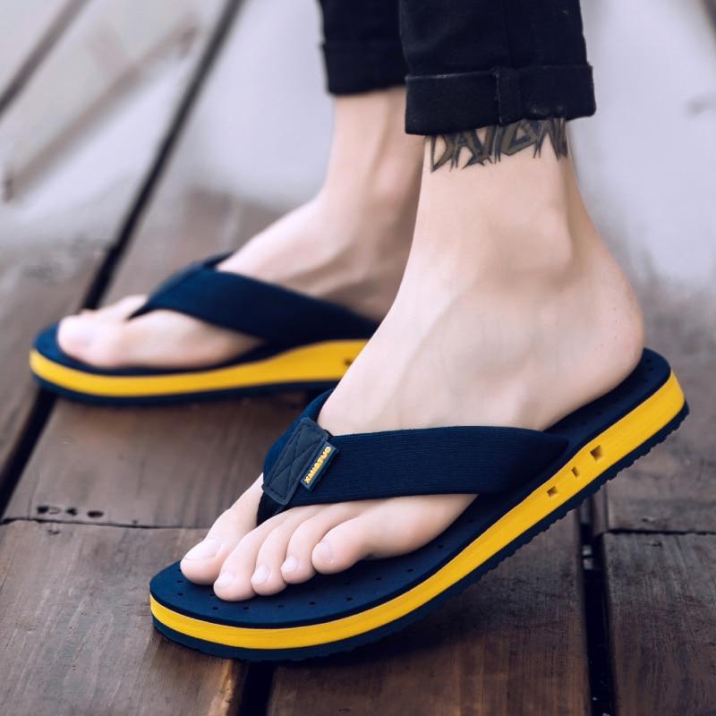 Korean big size Tide Slippers Men Non-slip Cool Flip-Flops