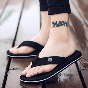 Korean big size Tide Slippers Men Non-slip Cool Flip-Flops
