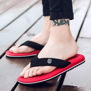 Korean big size Tide Slippers Men Non-slip Cool Flip-Flops