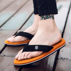 Korean big size Tide Slippers Men Non-slip Cool Flip-Flops