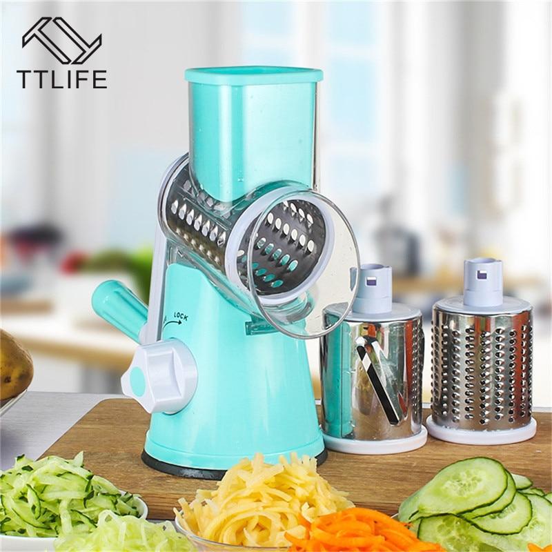 TTLIFE Vegetable Cutter Round Mandoline Slicer