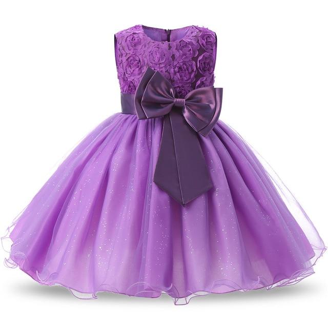 Princess Flower Girl Dress Summer Tutu Wedding Birthday Party Kids Dresses