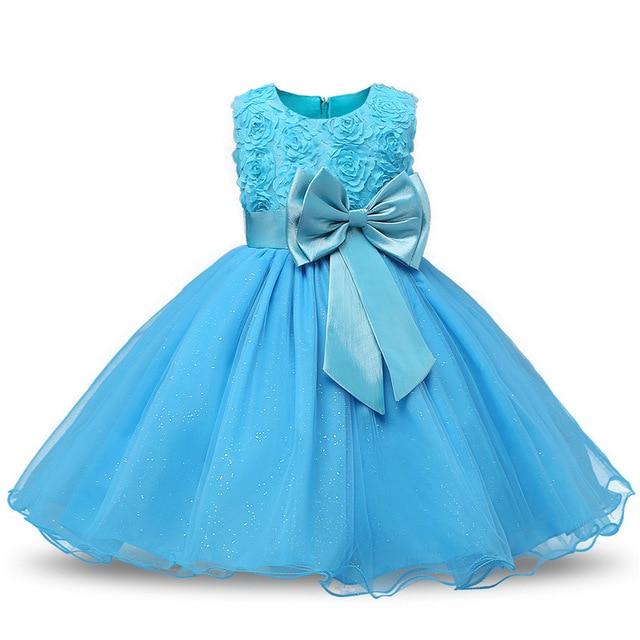 Princess Flower Girl Dress Summer Tutu Wedding Birthday Party Kids Dresses