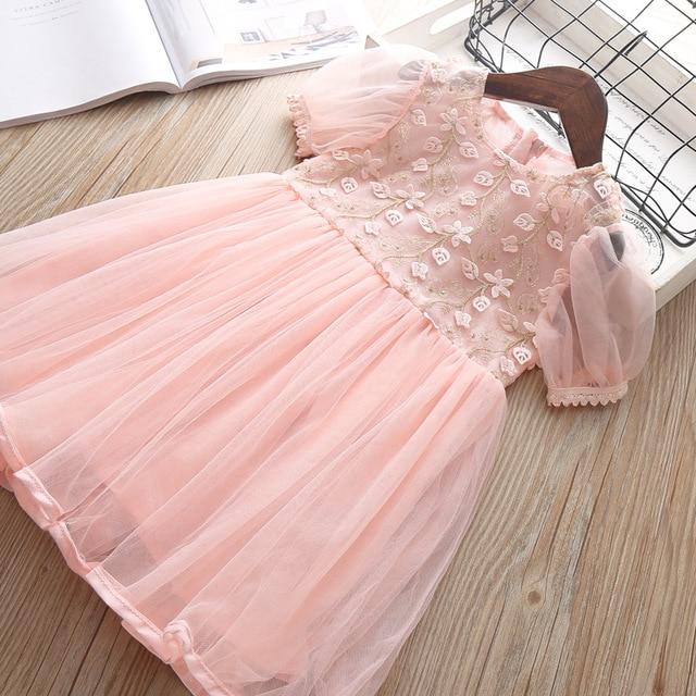 Kids Dresses For Girls Long Sleeve Deer Snowflake Print Dress