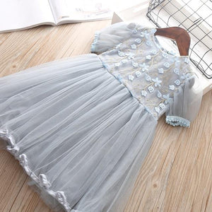 Kids Dresses For Girls Long Sleeve Deer Snowflake Print Dress