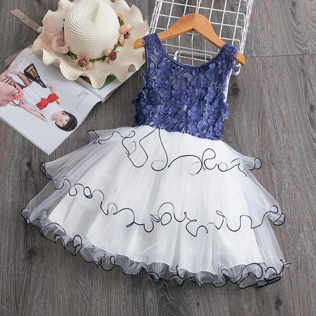 Kids Dresses For Girls Long Sleeve Deer Snowflake Print Dress