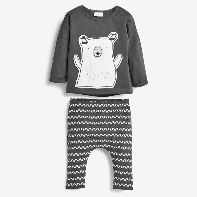 Bear Leader Boy Clothing Sets Long Sleeve Boy Kids Clothes Set