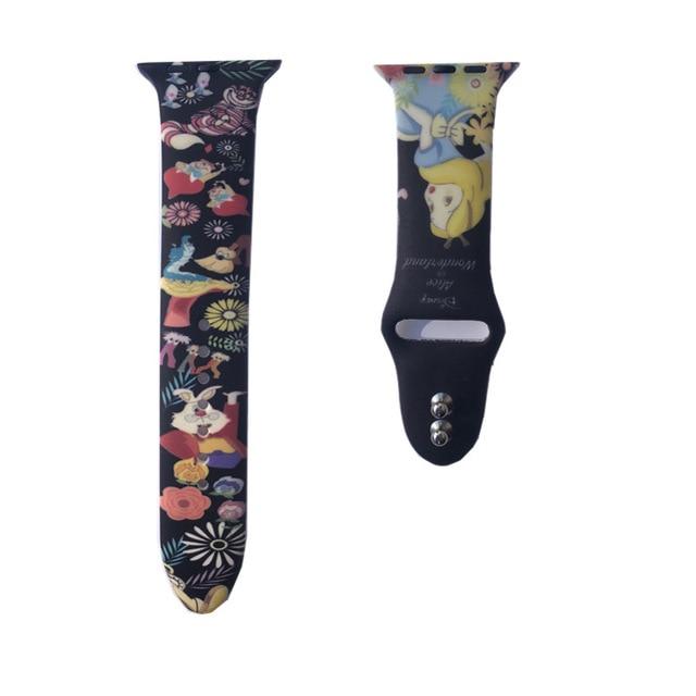 YUKIRIN Cartoon Mickey Stitch Silicone Sport Band For Apple Watch Series 5 4 3 2 1 Wrist Strap for iWatch Kid Girl 38 42 40 44mm