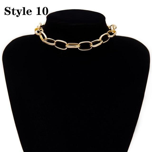 Ingemark Punk Miami Cuban Choker Necklace Collar