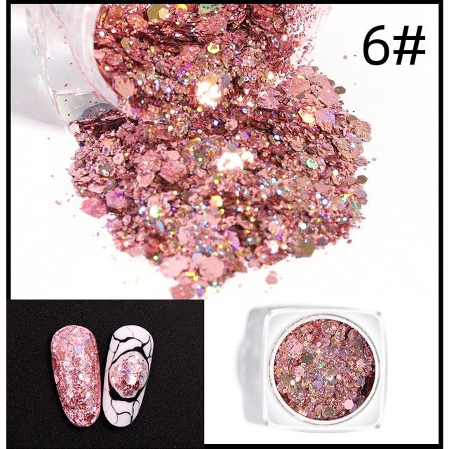 Eye Sequins Glitter Eye Shadow Powder Face Lips Eyes Makeup Beauty Cosmetics Nail Aret Shinning Spark Powder Maquillajes TSLM2