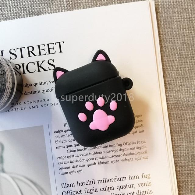 For Airpods 2 Case Silicone Stitch Cartoon Cover case for air pods Cute Earphone Case 3D Headphone case for Earpods Accessories