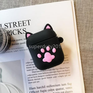 For Airpods 2 Case Silicone Stitch Cartoon Cover case for air pods Cute Earphone Case 3D Headphone case for Earpods Accessories