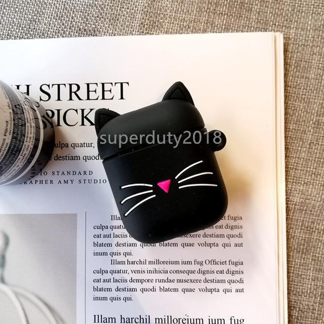 For Airpods 2 Case Silicone Stitch Cartoon Cover case for air pods Cute Earphone Case 3D Headphone case for Earpods Accessories