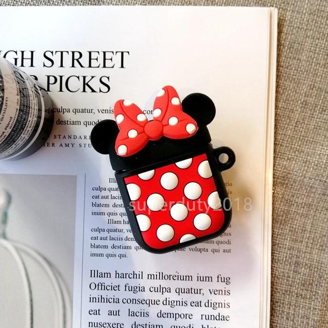 For Airpods 2 Case Silicone Stitch Cartoon Cover case for air pods Cute Earphone Case 3D Headphone case for Earpods Accessories