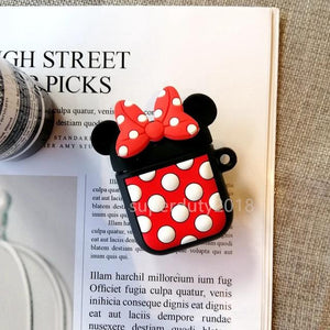 For Airpods 2 Case Silicone Stitch Cartoon Cover case for air pods Cute Earphone Case 3D Headphone case for Earpods Accessories