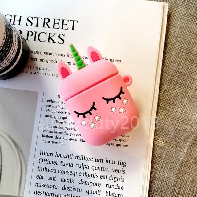 For Airpods 2 Case Silicone Stitch Cartoon Cover case for air pods Cute Earphone Case 3D Headphone case for Earpods Accessories