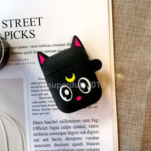 For Airpods 2 Case Silicone Stitch Cartoon Cover case for air pods Cute Earphone Case 3D Headphone case for Earpods Accessories