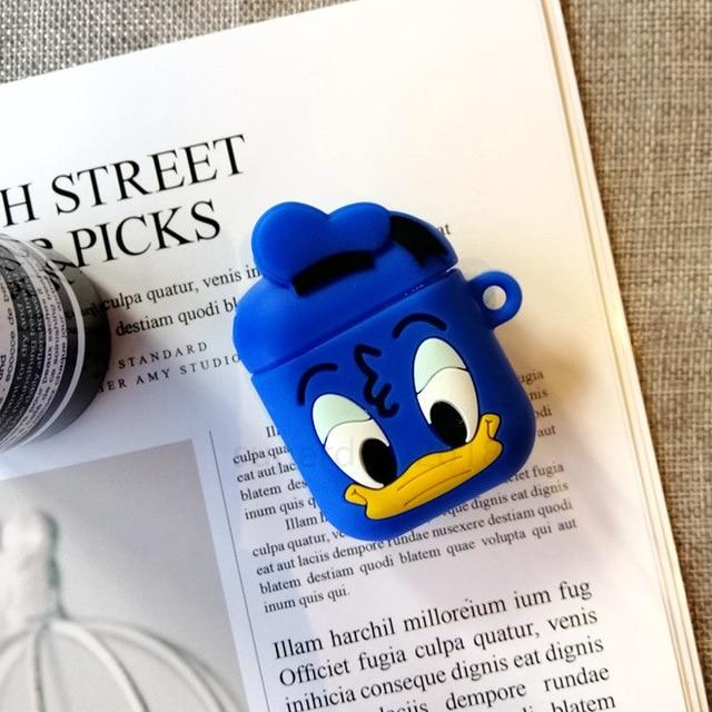 For Airpods 2 Case Silicone Stitch Cartoon Cover case for air pods Cute Earphone Case 3D Headphone case for Earpods Accessories