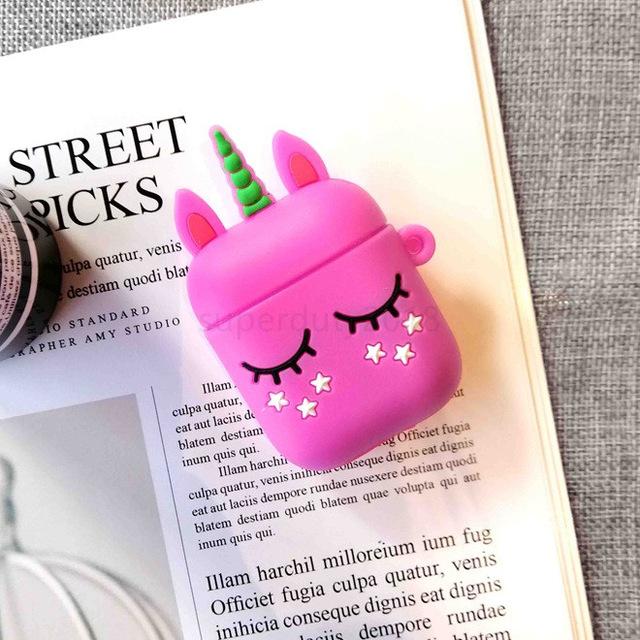 For Airpods 2 Case Silicone Stitch Cartoon Cover case for air pods Cute Earphone Case 3D Headphone case for Earpods Accessories