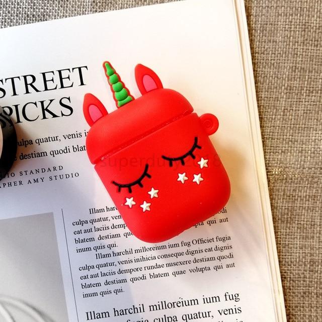 For Airpods 2 Case Silicone Stitch Cartoon Cover case for air pods Cute Earphone Case 3D Headphone case for Earpods Accessories