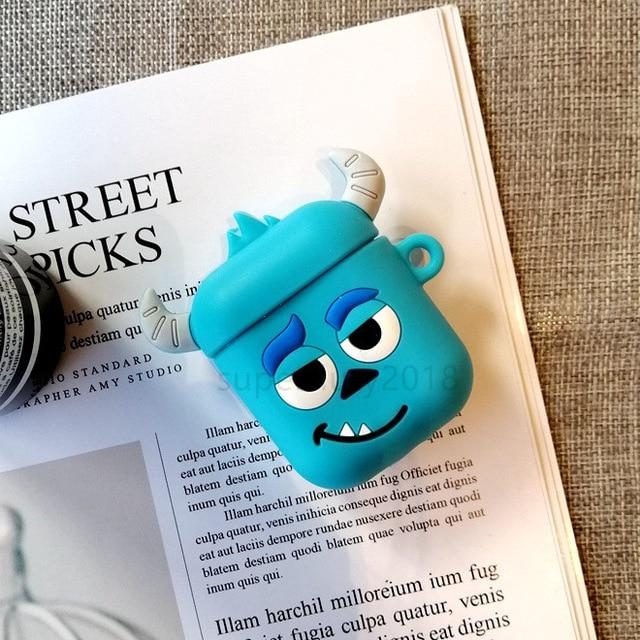 For Airpods 2 Case Silicone Stitch Cartoon Cover case for air pods Cute Earphone Case 3D Headphone case for Earpods Accessories