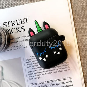 For Airpods 2 Case Silicone Stitch Cartoon Cover case for air pods Cute Earphone Case 3D Headphone case for Earpods Accessories