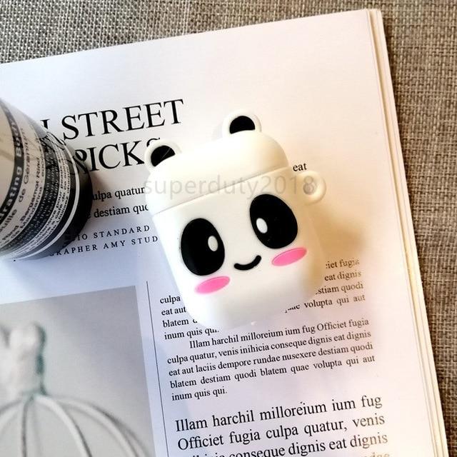 For Airpods 2 Case Silicone Stitch Cartoon Cover case for air pods Cute Earphone Case 3D Headphone case for Earpods Accessories