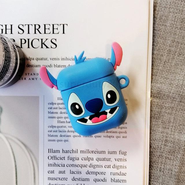 For Airpods 2 Case Silicone Stitch Cartoon Cover case for air pods Cute Earphone Case 3D Headphone case for Earpods Accessories