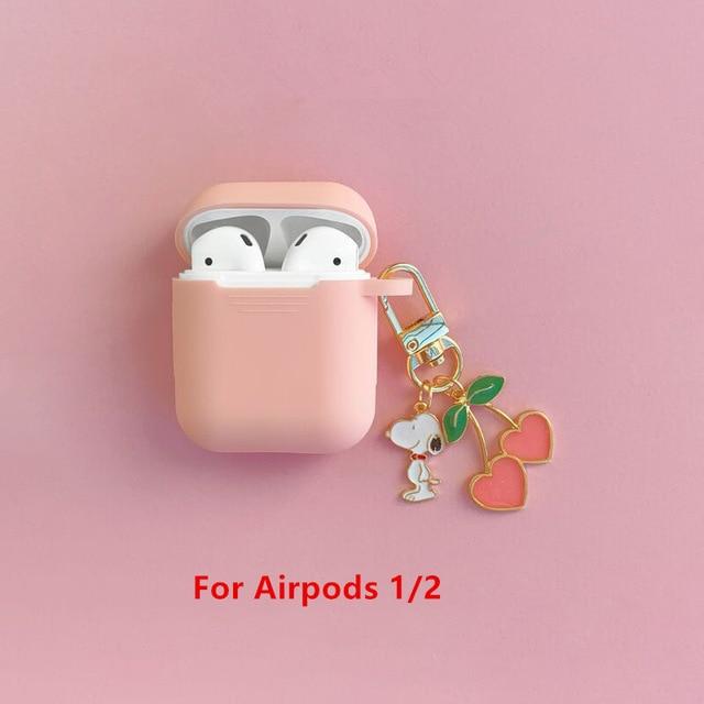 Cute Cherry Dog Silicone Case for Apple Airpods Pro Case Air pods Accessories Bluetooth Earphone Headphone Protective Cover