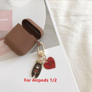 Cute Cherry Dog Silicone Case for Apple Airpods Pro Case Air pods Accessories Bluetooth Earphone Headphone Protective Cover