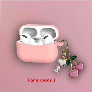 Cute Cherry Dog Silicone Case for Apple Airpods Pro Case Air pods Accessories Bluetooth Earphone Headphone Protective Cover