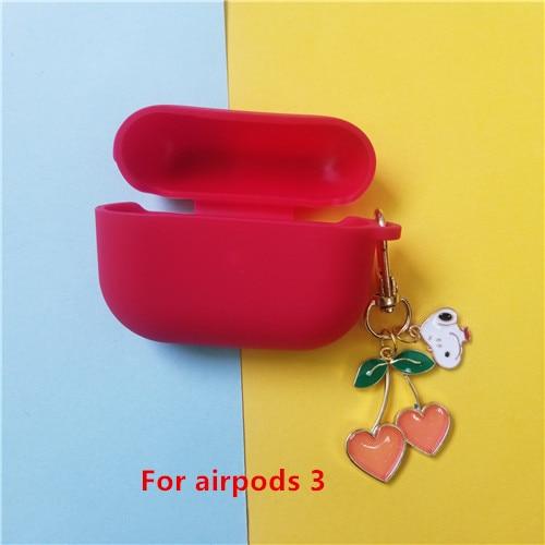 Cute Cherry Dog Silicone Case for Apple Airpods Pro Case Air pods Accessories Bluetooth Earphone Headphone Protective Cover