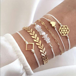 30 Style Bohemian Heart Tassel Bracelets